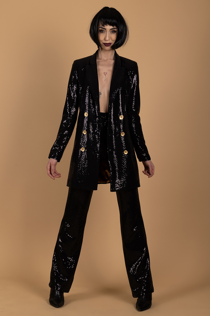 MOD. KIMBO PAILETTES NERO