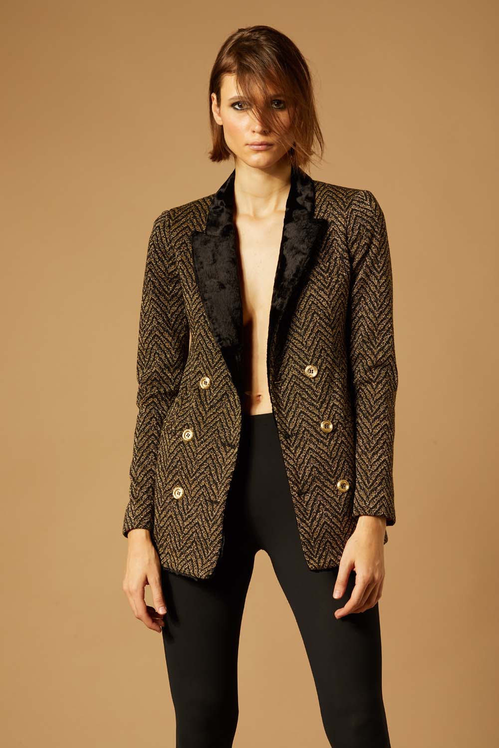 MOD. OH! DARLING TRAMA ORO NERO/ORO