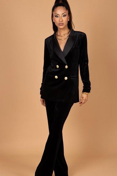 GIACCA MOD. SHOCKING NERO PANTALONI MOD. KIMBO NERI